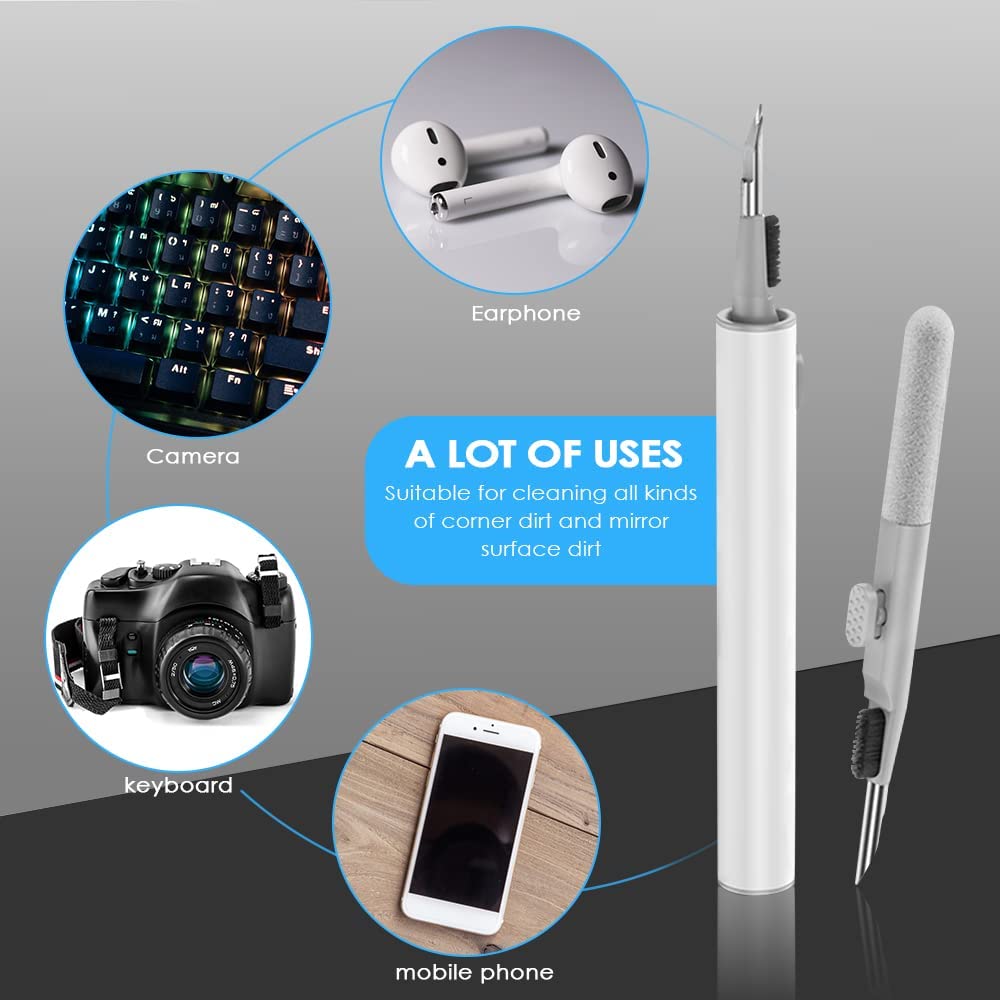 Bluetooth Earphones Cleaning Tool for Airpods Pro 3 2 1 Durable Earbuds Case Cleaner Kit. Multi-Purpose case Cleaning Tool